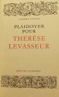 Playdoyer pour Thérèse Levasseur