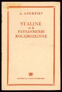 Staline et la paysannerie kolkhozienne