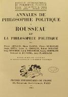 Rousseau et la philosophie politique