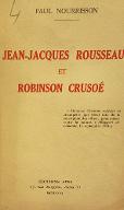Jean-Jacques Rousseau et Robinson Crusoé