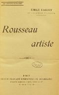Rousseau artiste