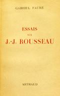Essais sur J.-J. Rousseau