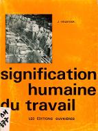Signification humaine du travail