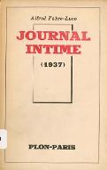 Journal intime : 1937