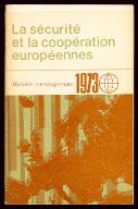 La  sécurité et la coopération européennes
