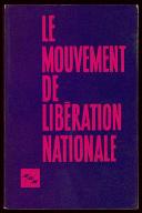 Le  mouvement de libération nationale