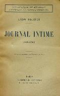 Journal intime : 1853-1865