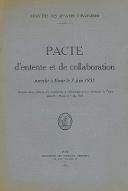 Pacte d'entente et de collaboration paraphé à Rome le 7 juin 1933