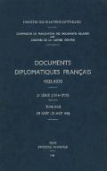 Documents diplomatiques français 1932-1939 : 2ème série (1936-1939). 18, 13 août - 25 août 1939