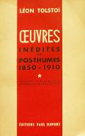 Oeuvres inédites et posthumes : 1850-1910