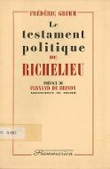Le  testament politique de Richelieu