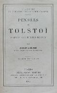 Pensées de Tolstoï : d'après les textes russes