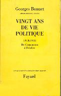 Vingt ans de vie politique : 1918-1938, de Clemenceau à Daladier