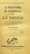 La  philosophie de l'existence de J.-J. Rousseau