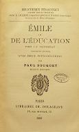 Emile ou De l'éducation : extraits choisis