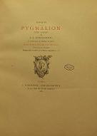 Pygmalion : scène lyrique de J.-J. Rousseau ; suivi d', Une idylle par Berquin