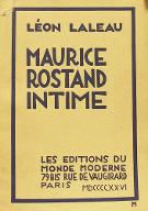 Maurice Rostand intime