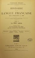 Histoire de la langue française : des origines à 1900. Tome VI.1, Le XVIIIe siècle. Le mouvement des idées et les vocabulaires techniques