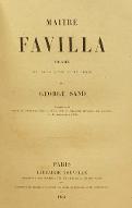 Maître Favilla : drame en trois actes et en prose