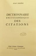 Dictionnaire encyclopédique des citations