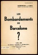 Les  bombardements de Barcelone ?