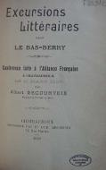 Excursions littéraires dans le Bas-Berry : conférence faite à l'Alliance française à Chateauroux le 14 mars 1906
