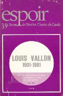 Louis Vallon : 1901-1981