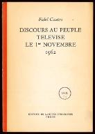 Discours au peuple télévisé le 1er novembre 1962