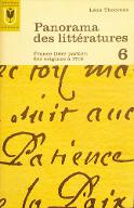 Panorama des littératures. 6, France (1ère partie), des origines à 1715