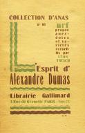 L'esprit d'Alexandre Dumas