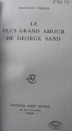 Le  plus grand amour de George Sand