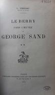 Le  Berry dans l'œuvre de George Sand