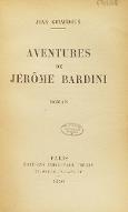 Aventures de Jérôme Bardini : roman