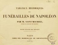Tableaux historiques des funérailles de Napoléon