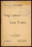 Vingt lettres de Léon Trotzky