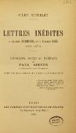 Lettres inédites à Alfred Dumesnil et à Eugène Noël : 1841-1871