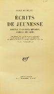 Ecrits de jeunesse : journal (1820-1823) ; Mémorial ; Journal des idées