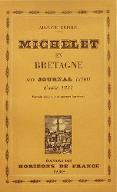 Michelet en Bretagne, son journal inédit d'août 1831