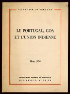 Le  Portugal, Goa et l'Union indienne : mars 1956
