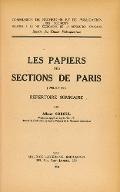 Les  papiers des sections de Paris (1790-an IV) : répertoire sommaire
