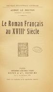 Le  roman français au XVIIIe siècle