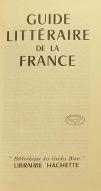 Guide littéraire de la France