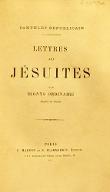 Lettres aux jésuites