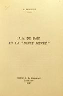 J. A. de Baïf et la "Ninfe Bièvre"