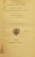 Jacques de  La Fin : études et documents sur la seconde moitié du XVIe siècle
