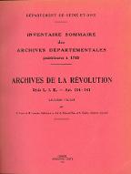 Inventaire sommaire des archives départementales postérieures à 1789. 2, Archives de la Révolution, série L.I.K. Art. 114-141