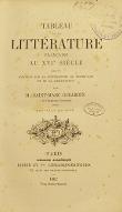 Tableau de la littérature française au XVIe siècle ; suivi d', Etudes sur la littérature du Moyen-Age et de la Renaissance