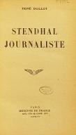 Stendhal journaliste
