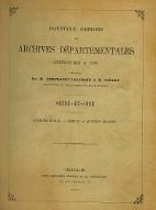 Inventaire sommaire des Archives départementales antérieures à 1790 : Seine-et-Oise : archives civiles, série E (5864-6930)