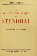 Les  journées adriatiques de Stendhal
